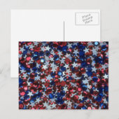 Funkelnd Confetti Stars Postkarte (Vorne/Hinten)
