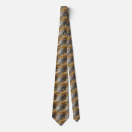 Funkelnd Decorative Gold & Silver Necktie Krawatte