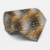 Funkelnd Decorative Gold & Silver Necktie Krawatte (Gerollt)