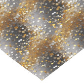 Funkelnd Dekorativgold und Silber Großer Tischläufer (Ecke)