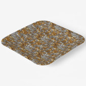 Funkelnd Dekorativgold und Silber Pappteller (Gewinkelt)