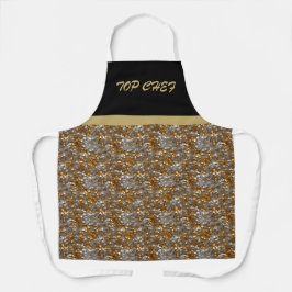 Funkelnd Dekorativgold und Silber Schürze