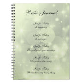 Funkelnd Design von Reiki Principles Notizblock (Vorderseite)
