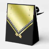 Funkelnd Diamanten & Goldbude 50. Geburtstag Geschenkschachtel (Rückseite)