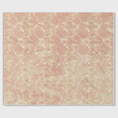 Funkelnd Diamanten Marmorfoxier Rosa Rose Gold Geschenkpapier (Flach)