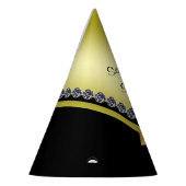 Funkelnd Diamanten u. Goldbogen-Bonbon 16 Partyhütchen (Links)