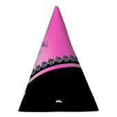 Funkelnd Diamanten und rosa Bow Brautparty Partyhütchen (Rechts)