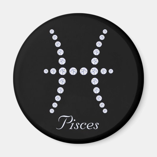 Funkelnd Diamantspaltsymbol Magnet (Vorne)