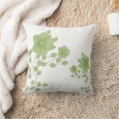 Funkelnd Diamond Gem Green Blume Kissen (Decke)