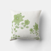 Funkelnd Diamond Gem Green Blume Kissen (Rückseite)