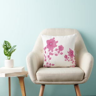 Funkelnd Diamond Gem Pink-Blume Kissen
