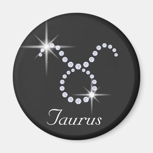 Funkelnd Diamond Taurus Magnet (Vorne)