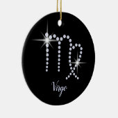 Funkelnd Diamonds Virgo-Symbol Keramik Ornament (Rechts)