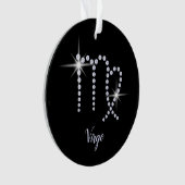 Funkelnd Diamonds Virgo-Symbol Ornament (Vorderseite)