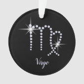 Funkelnd Diamonds Virgo-Symbol Ornament (Vorderseite)