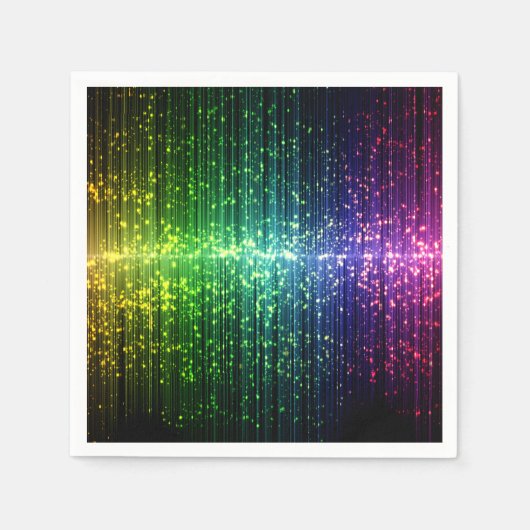 Funkelnd Disco Tinsel Serviette (Vorderseite)