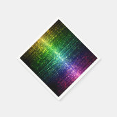 Funkelnd Disco Tinsel Serviette (Ecke)