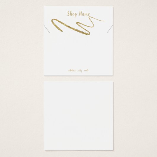 Funkelnd eckige Halskette (Vorne & Hinten)