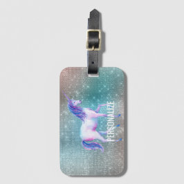 Funkelnd Einhorn Gepäckanhänger