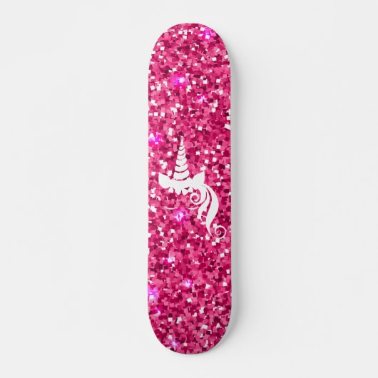 Funkelnd Einhorn-Skateboard Skateboard (Vorne)
