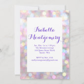 Funkelnd Einladung zum 21. Geburtstag (Rückseite)