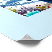 Funkelnd Elefant unter einem Sternenhimmel Poster (Ecke)