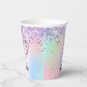 Funkelnd Elegant Bridal | JUNGGESELINNEN-ABSCHIED Pappbecher (Rechts)