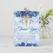 Funkelnd Eleganter Arzt | Krankenversicherung Dank Dankeskarte (Stehend Vorderseite)