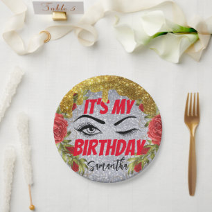 Funkelnd Extravaganter Geburtstag 18. 21. 30. Pappteller