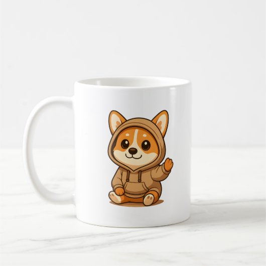 Funkelnd Eyes Corgi Kaffee Tasse Niedlich Dog Love (Links)