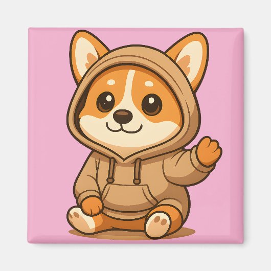 Funkelnd Eyes Corgi Magnete | Niedliche Küchendeko Magnet (Vorne)