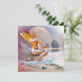 Funkelnd Fantasy Mermaid Flat Card (Stehend Vorderseite)