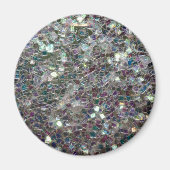 Funkelnd farbiges Silbermosaik Magnet (Vorne)