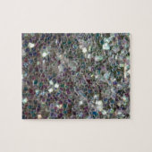 Funkelnd farbiges Silbermosaik Puzzle (Horizontal)
