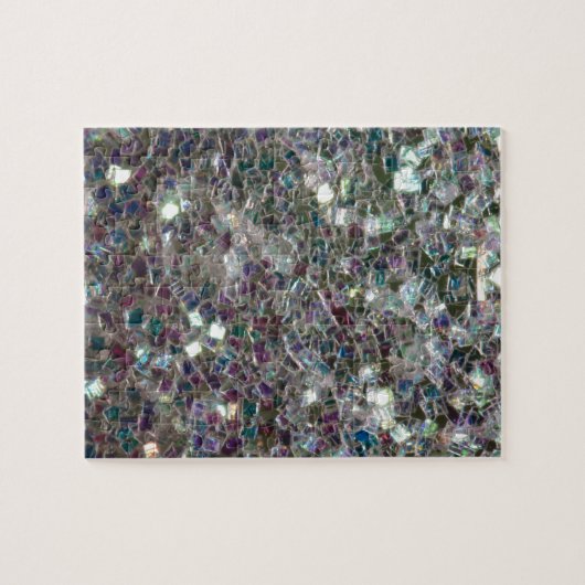 Funkelnd farbiges Silbermosaik Puzzle (Horizontal)