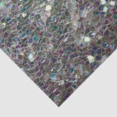 Funkelnd farbiges Silbermosaik Seidenpapier (Ausschnitt)
