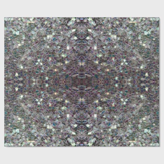 Funkelnd farbiges Silbermosaikpapier v3 Geschenkpapier (Flach)