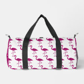 Funkelnd Flamingo-Imitate mit heißrosa Glitzern Mo Duffle Bag (Vorderseite)