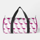 Funkelnd Flamingo-Imitate mit heißrosa Glitzern Mo Duffle Bag (Rückseite)