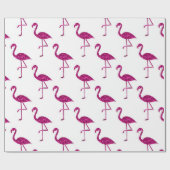 Funkelnd Flamingo Rosa Glitzer Glitzern Muster Geschenkpapier (Flach)