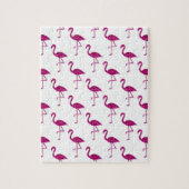 Funkelnd Flamingo Rosa Glitzer Glitzern Muster Puzzle (Vertikal)