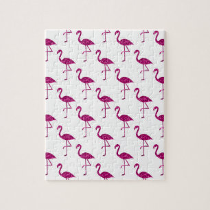 Funkelnd Flamingo Rosa Glitzer Glitzern Muster Puzzle