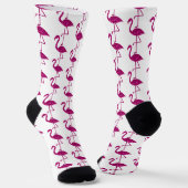 Funkelnd Flamingo Rosa Glitzer Glitzern Muster Socken (Gewinkelt)