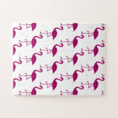 Funkelnd Flamingo Rosa Glitzer Imitate Glitzern we Puzzle (Horizontal)