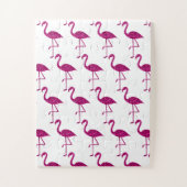 Funkelnd Flamingo Rosa Glitzer Imitate Glitzern we Puzzle (Vertikal)