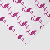 Funkelnd Flamingo Rosa Glitzer-Muster weiß Seidenpapier (Ausschnitt)