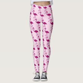 Funkelnd Flamingo Rosa Glitzern Muster Leggings