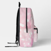 Funkelnd Flamingos Rosa Glitzer Glitzern Monogramm Bedruckter Rucksack (Links)