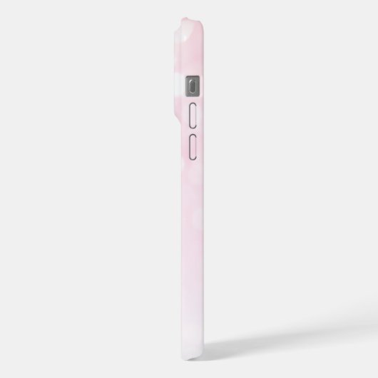 Funkelnd Flamingos Rosa Glitzer Glitzern Monogramm iPhone Hülle (Linke Seite)