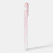 Funkelnd Flamingos Rosa Glitzer Glitzern Monogramm iPhone Hülle (Rechte Seite)